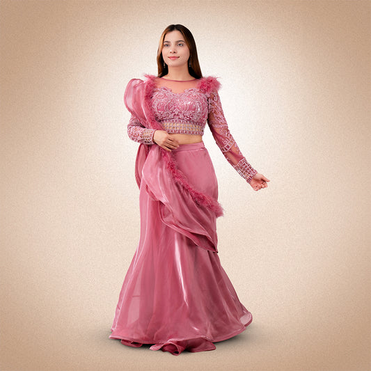 pink dres