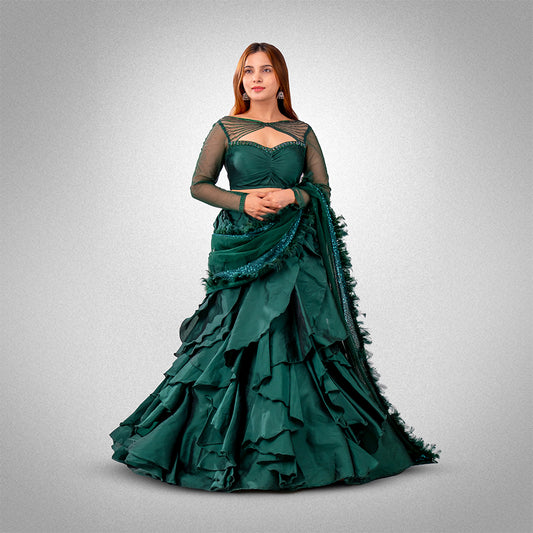 Green gown