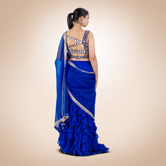 Blue Saree
