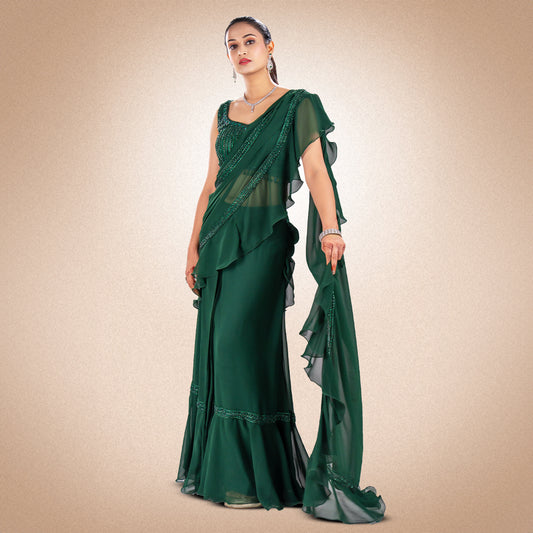 Green Saree