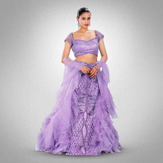 Purple Lehnga