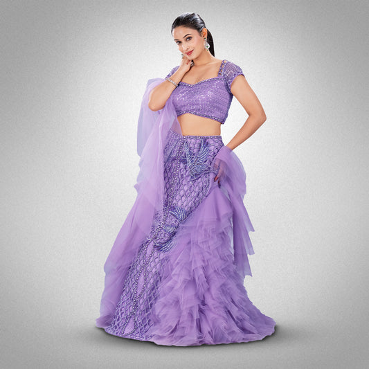 Purple Lehnga