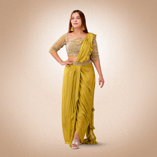 Green Saree