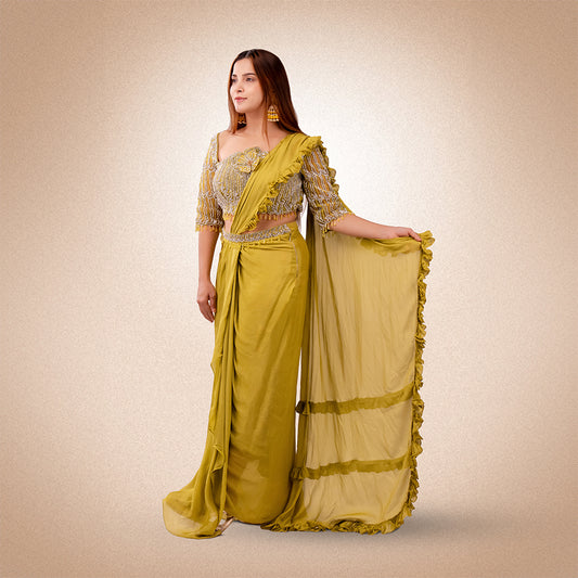 Green Saree