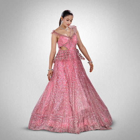 Pink lehnga