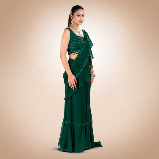 Green Saree