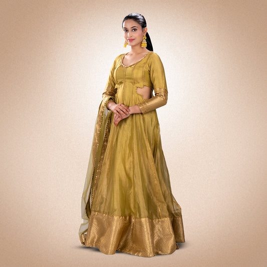Mose green lehenga